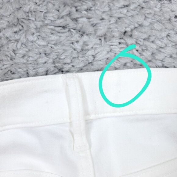 READ Athleta Sculptek Ultra Skinny Jeans in White Plus size 26 26X Stretch - Picture 5 of 13